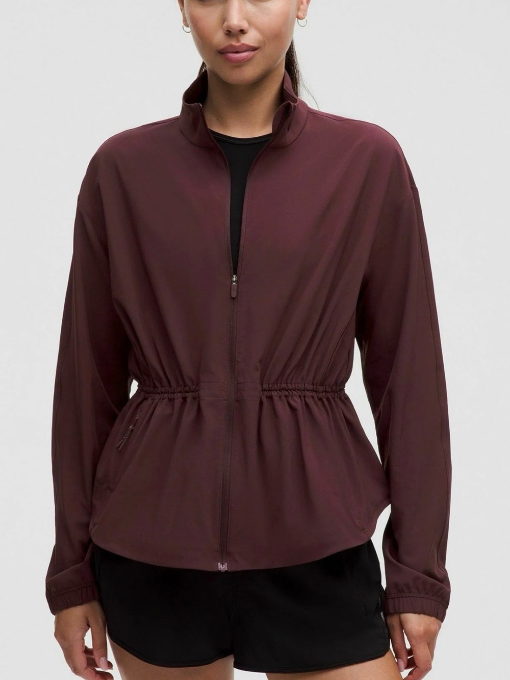 lululemon athletica Women's Deep Burgundy Zip Utility Jacket